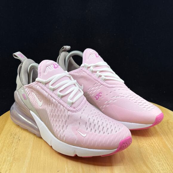 NIKE AIR MAX 270 'PINK FOAM COLLEGE GREY PLATINUM VIOL IB4435-663 Size 7y/ 8.5 W - Picture 4 of 10